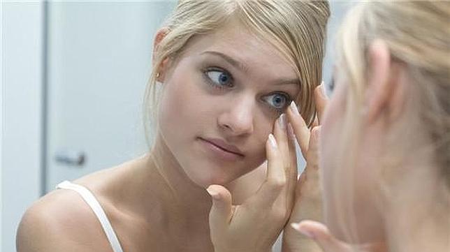 lentes contacto colocar