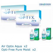 PACK - 2x Air Optix 2x Opti-Free